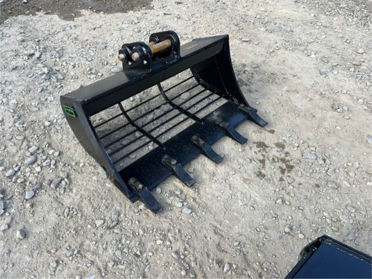 Godet squelette pour 1T à 2T5 - axe 30 mm - Puinbak voor Bouwmachine: afbeelding 2 Godet squelette pour 1T à 2T5 - axe 30 mm - Puinbak voor Bouwmachine: afbeelding 2