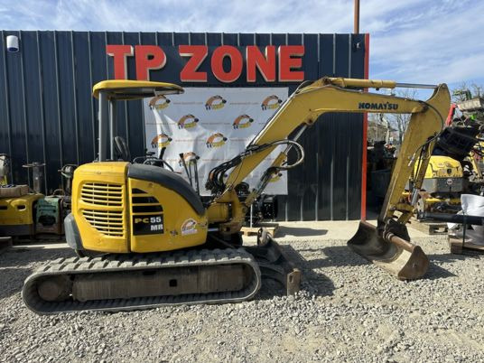 Komatsu PC55MR-3 à 22500 Euros HT - Minigraafmachine: afbeelding 1 Komatsu PC55MR-3 à 22500 Euros HT - Minigraafmachine: afbeelding 1