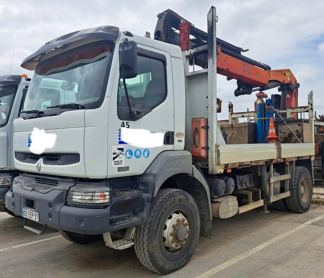 RENAULT Kerax 370dci 4x4 plateau grue Palfinger pk29002 - Vrachtwagen met open laadbak, Kraanwagen: afbeelding 1 RENAULT Kerax 370dci 4x4 plateau grue Palfinger pk29002 - Vrachtwagen met open laadbak, Kraanwagen: afbeelding 1