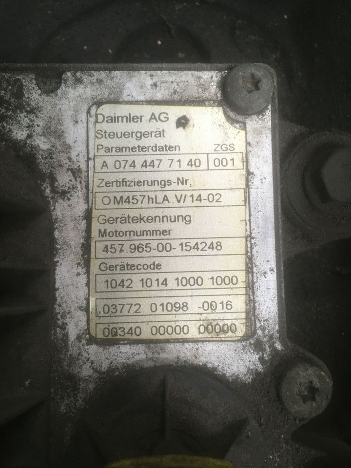 Mercedes-Benz Mercedes Motor OM 457 HLA 457HLA Euro 5 Citaro LE Bj. 2008 457.965 - Motor voor Bus: afbeelding 4 Mercedes-Benz Mercedes Motor OM 457 HLA 457HLA Euro 5 Citaro LE Bj. 2008 457.965 - Motor voor Bus: afbeelding 4