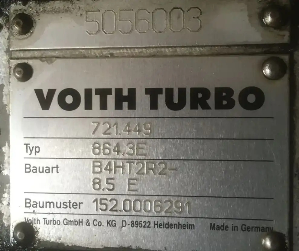 Mercedes-Benz Voith 864.3E B4HT2R2 -8.5E Mercedes Citaro Getriebe 721.449 - Transmissie voor Bus: afbeelding 2 Mercedes-Benz Voith 864.3E B4HT2R2 -8.5E Mercedes Citaro Getriebe 721.449 - Transmissie voor Bus: afbeelding 2