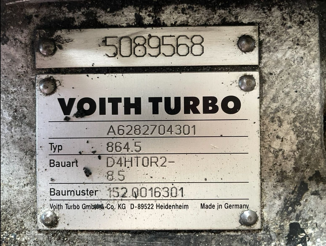 Voith Mercedes Citaro Voith Getriebe 864.5 D4HT0R2-8,5 A6282704301 152.0016301 5 - Versnellingsbak en onderdelen voor Bus: afbeelding 3 Voith Mercedes Citaro Voith Getriebe 864.5 D4HT0R2-8,5 A6282704301 152.0016301 5 - Versnellingsbak en onderdelen voor Bus: afbeelding 3