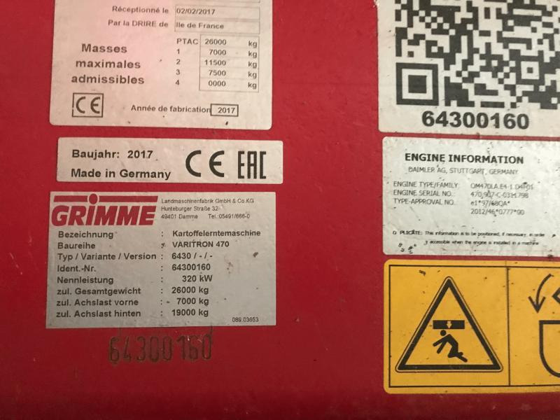 GRIMME VARITRON 470 - Aardappelrooier: afbeelding 5 GRIMME VARITRON 470 - Aardappelrooier: afbeelding 5