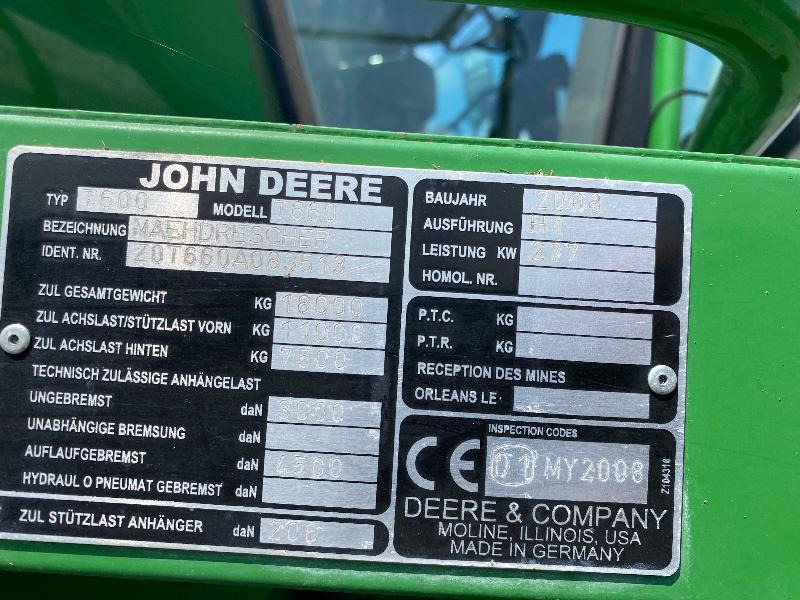 JOHN DEERE T660 - Maaidorser: afbeelding 5 JOHN DEERE T660 - Maaidorser: afbeelding 5