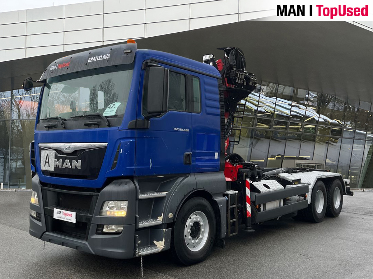 MAN TGX 28.480 6X2-2 BL EPSILON Euro6 Intarder Klima - Kraanwagen, Haakarmsysteem vrachtwagen: afbeelding 1 MAN TGX 28.480 6X2-2 BL EPSILON Euro6 Intarder Klima - Kraanwagen, Haakarmsysteem vrachtwagen: afbeelding 1