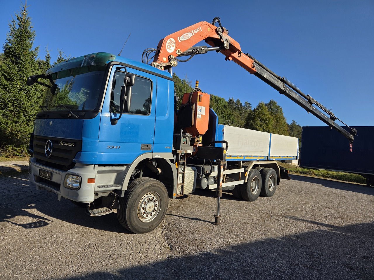 MERCEDES-BENZ ACTROS 3341 6x6 + CRANE PM 30 Radio Control - Vrachtwagen met open laadbak, Kraanwagen: afbeelding 1 MERCEDES-BENZ ACTROS 3341 6x6 + CRANE PM 30 Radio Control - Vrachtwagen met open laadbak, Kraanwagen: afbeelding 1