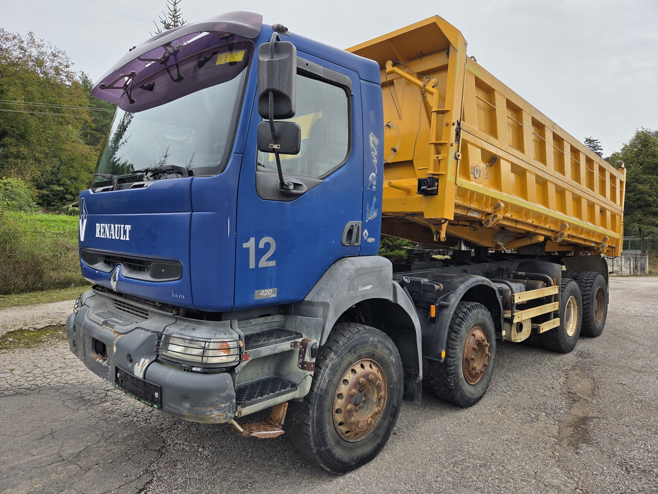 RENAULT KERAX 420.40 PR 8X4 3way tipper Bordamtik - Kipper vrachtwagen: afbeelding 1 RENAULT KERAX 420.40 PR 8X4 3way tipper Bordamtik - Kipper vrachtwagen: afbeelding 1