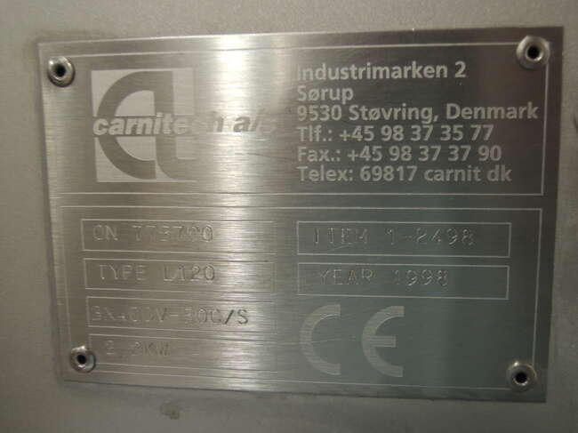 Carnitech Lifter L120 - Voedselverwerkende machine: afbeelding 4 Carnitech Lifter L120 - Voedselverwerkende machine: afbeelding 4