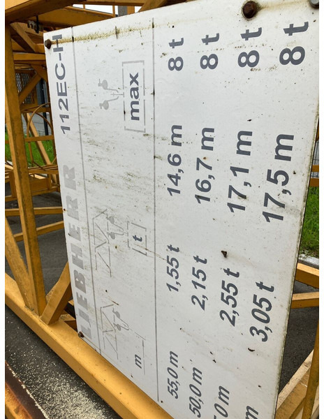 Torenkraan Liebherr 112EC-H8 1995 perfect condition: afbeelding 6 Torenkraan Liebherr 112EC-H8 1995 perfect condition: afbeelding 6