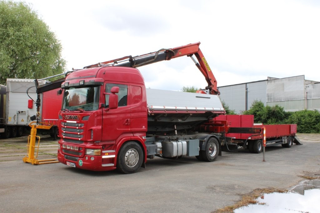 SCANIA R480 PALFINGER PK16000, EURO 5, CRANE FORKS - Kipper vrachtwagen, Kraanwagen: afbeelding 4 SCANIA R480 PALFINGER PK16000, EURO 5, CRANE FORKS - Kipper vrachtwagen, Kraanwagen: afbeelding 4
