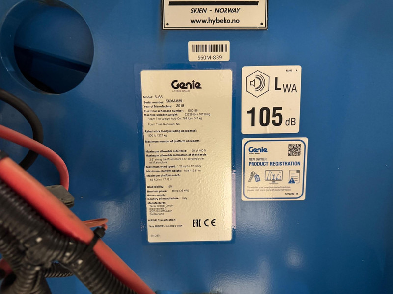 Telescoophoogwerker Genie S65: afbeelding 15 Telescoophoogwerker Genie S65: afbeelding 15