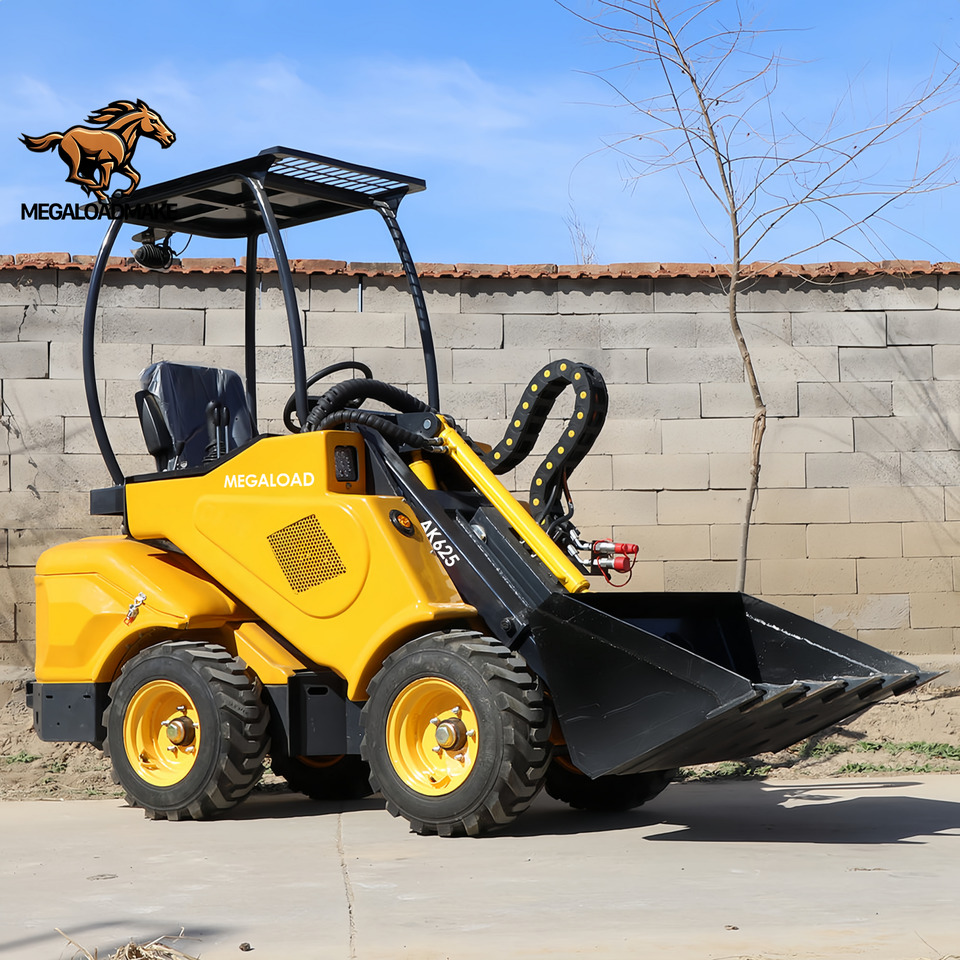 MEGALOAD AK625 Mini Wheel Loader Compact Size Articulated Diesel Kubota Engine P AK625 - Wiellader: afbeelding 1 MEGALOAD AK625 Mini Wheel Loader Compact Size Articulated Diesel Kubota Engine P AK625 - Wiellader: afbeelding 1