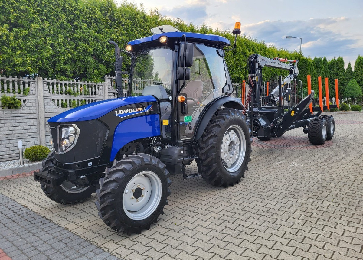 LOVOL Zestaw Traktor LOVOL M755 Przyczepa do drewna BMF 8TPro Stan Nowy Fabryczny - Harvester: afbeelding 2 LOVOL Zestaw Traktor LOVOL M755 Przyczepa do drewna BMF 8TPro Stan Nowy Fabryczny - Harvester: afbeelding 2
