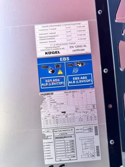 Kögel SN 24-1 - Schuifzeiloplegger: afbeelding 3 Kögel SN 24-1 - Schuifzeiloplegger: afbeelding 3