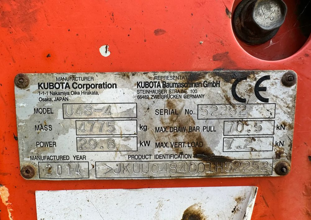 Kubota U48-4 - Rupsgraafmachine: afbeelding 5 Kubota U48-4 - Rupsgraafmachine: afbeelding 5
