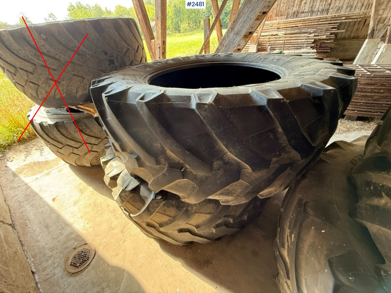 2 tires for tractor Pirelli 650/65R42 - Band voor Landbouwmachine: afbeelding 2 2 tires for tractor Pirelli 650/65R42 - Band voor Landbouwmachine: afbeelding 2