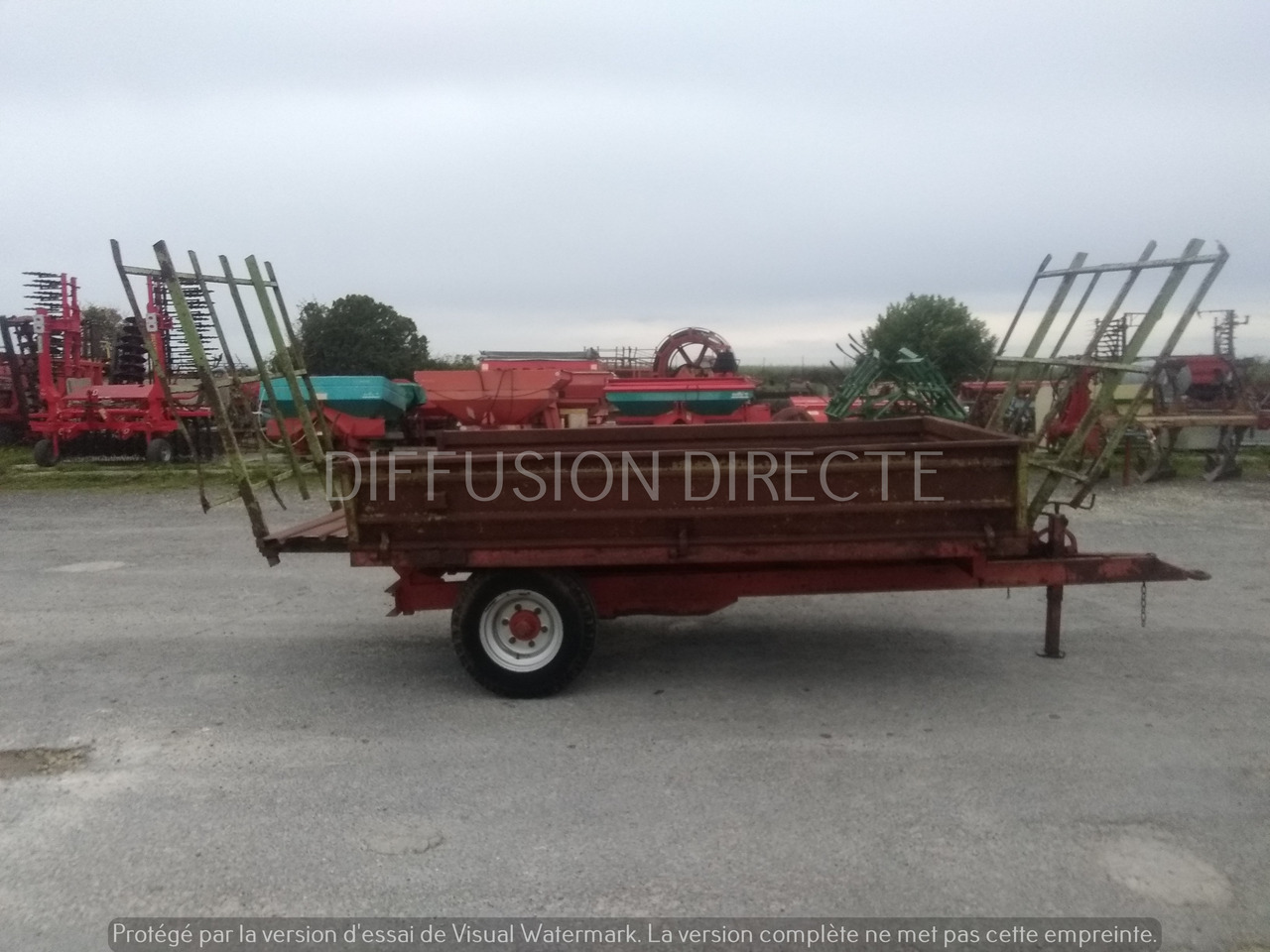 GRUAU REMORQUE AGRICOLE G 400 - Platte landbouwwagen: afbeelding 4 GRUAU REMORQUE AGRICOLE G 400 - Platte landbouwwagen: afbeelding 4