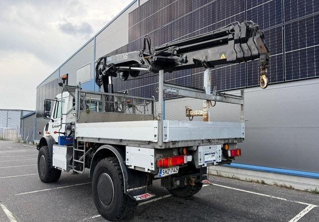 Mercedes-BenzUnimog U5000 + Hiab 099 E-4 - Vrachtwagen met open laadbak, Kraanwagen: afbeelding 3 Mercedes-BenzUnimog U5000 + Hiab 099 E-4 - Vrachtwagen met open laadbak, Kraanwagen: afbeelding 3
