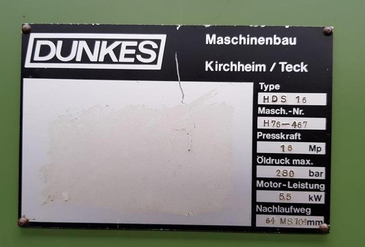 Hydr. Schnelläuferpresse DUNKES - Metaalbewerkingsmachine: afbeelding 5 Hydr. Schnelläuferpresse DUNKES - Metaalbewerkingsmachine: afbeelding 5