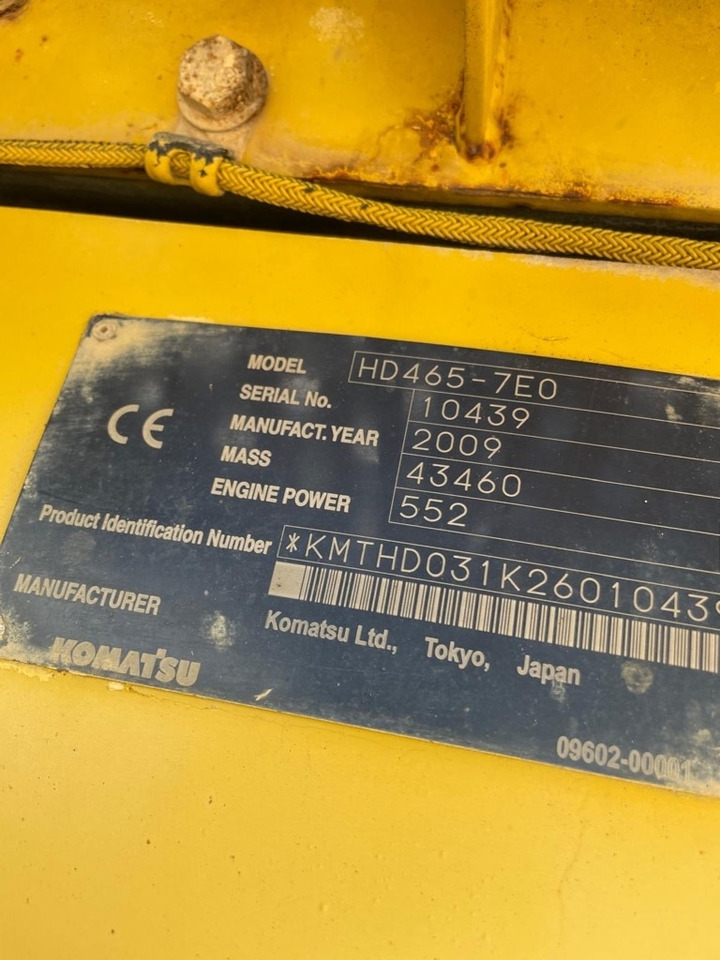 Komatsu HD 465-7E0, 2x HD 405-6, total 3 pcs - Zelfrijdende kiepwagen: afbeelding 4 Komatsu HD 465-7E0, 2x HD 405-6, total 3 pcs - Zelfrijdende kiepwagen: afbeelding 4