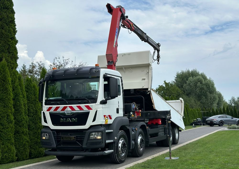 MAN TGS 440 / 8x4 / HMF 1530 / HYDROBURTA - Kipper vrachtwagen: afbeelding 1 MAN TGS 440 / 8x4 / HMF 1530 / HYDROBURTA - Kipper vrachtwagen: afbeelding 1