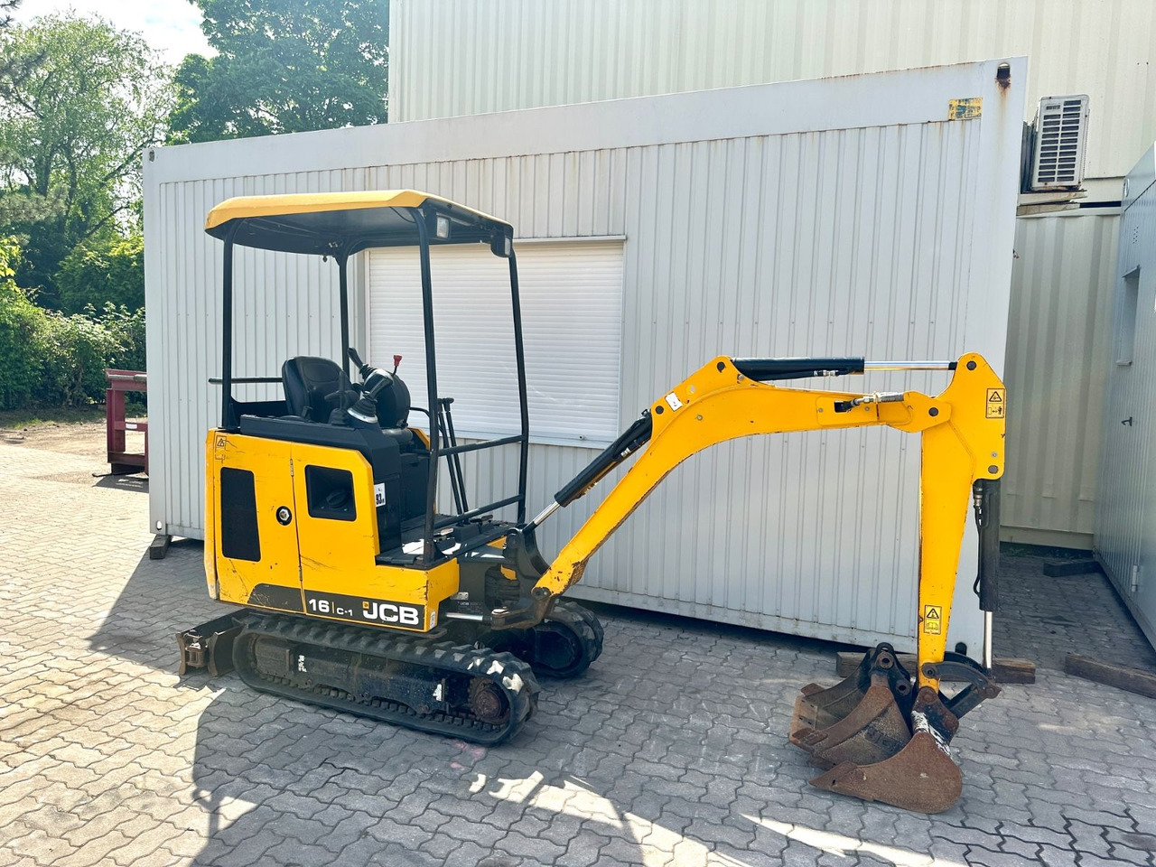 JCB 16C-1 /2020 BJ/1.283 BH/verbr. Laufwerk/2xLöffel - Minigraafmachine: afbeelding 4 JCB 16C-1 /2020 BJ/1.283 BH/verbr. Laufwerk/2xLöffel - Minigraafmachine: afbeelding 4