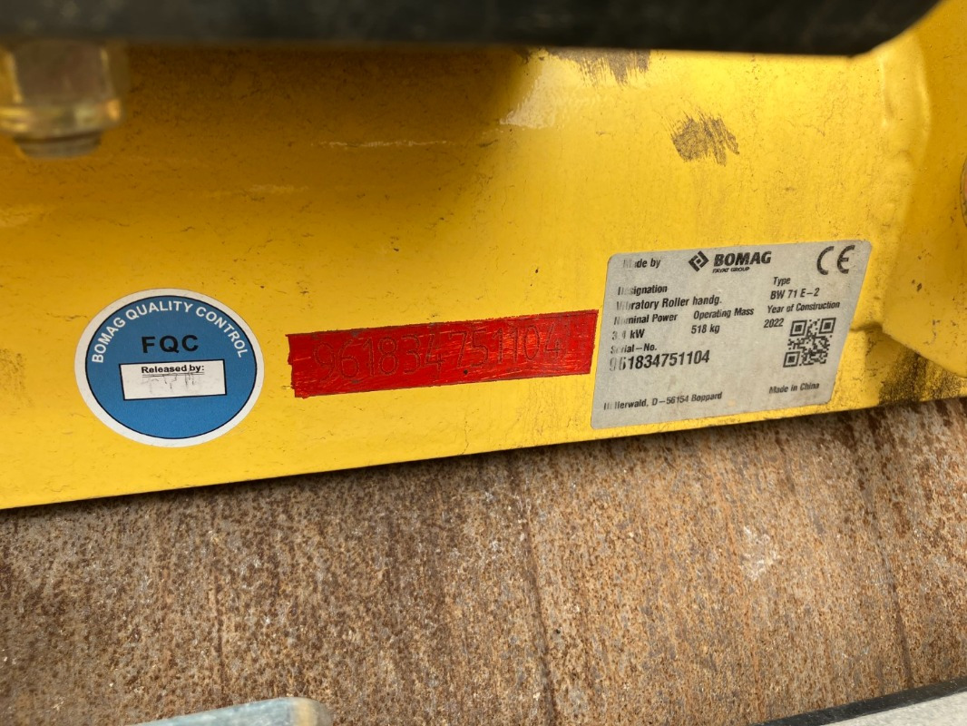 BOMAG CN BW 71 E-2 HATZ STAGE - Wals: afbeelding 4 BOMAG CN BW 71 E-2 HATZ STAGE - Wals: afbeelding 4