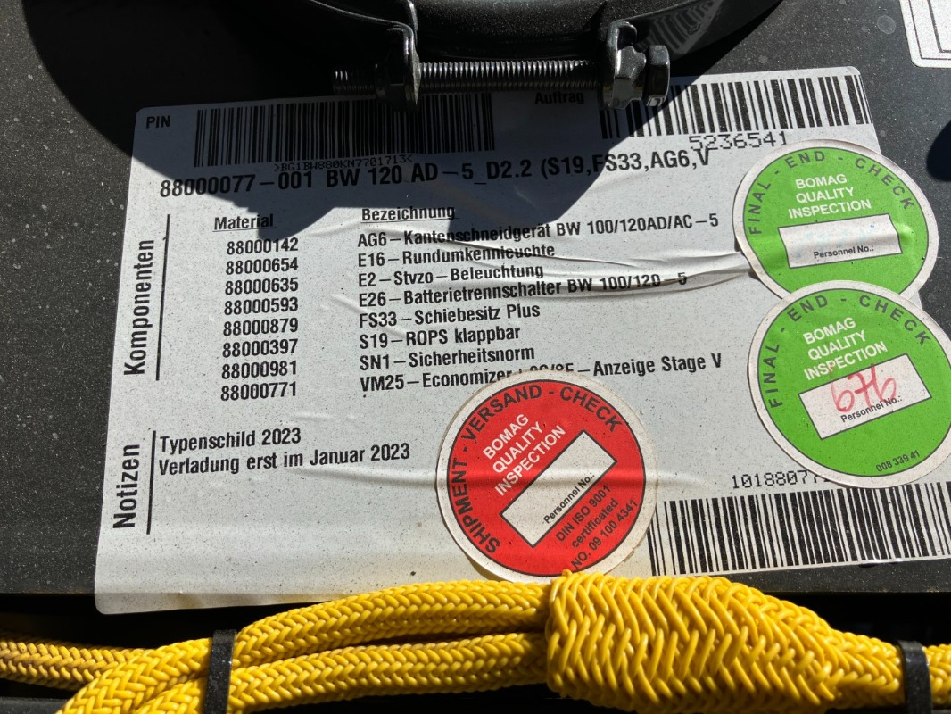 BOMAG DE BW 120 AD-5 Stage V/Tier 4f - Wals: afbeelding 4 BOMAG DE BW 120 AD-5 Stage V/Tier 4f - Wals: afbeelding 4