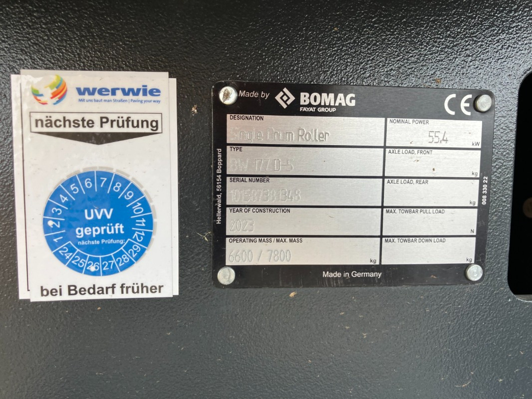 BOMAG DE BW 177 D-5 Stage V/Tier 4f - Wals: afbeelding 3 BOMAG DE BW 177 D-5 Stage V/Tier 4f - Wals: afbeelding 3