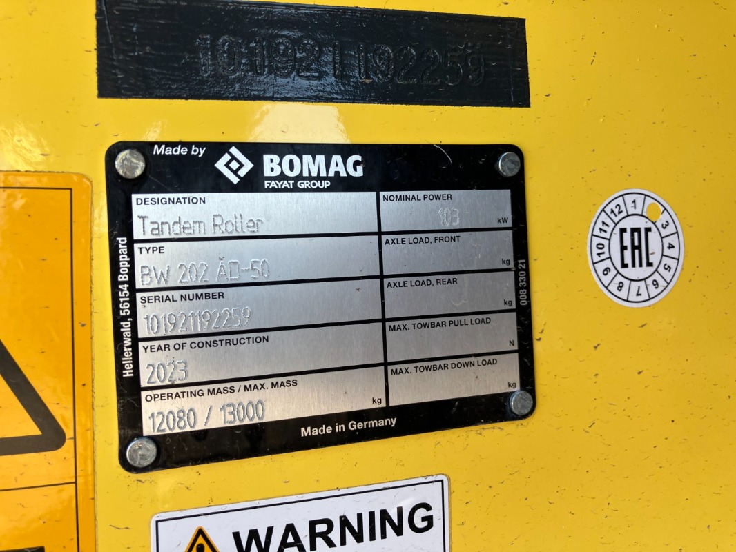 BOMAG DE BW 202 AD-50 Stage II/Tier 2 - Asfaltwals: afbeelding 2 BOMAG DE BW 202 AD-50 Stage II/Tier 2 - Asfaltwals: afbeelding 2