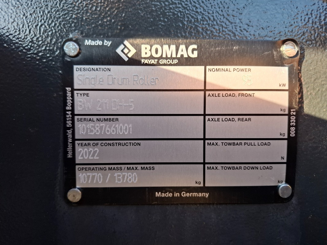 BOMAG DE BW 211 DH-5 Stage IV/TIER4f - Schapenpootwals/ Grondverdichter: afbeelding 2 BOMAG DE BW 211 DH-5 Stage IV/TIER4f - Schapenpootwals/ Grondverdichter: afbeelding 2