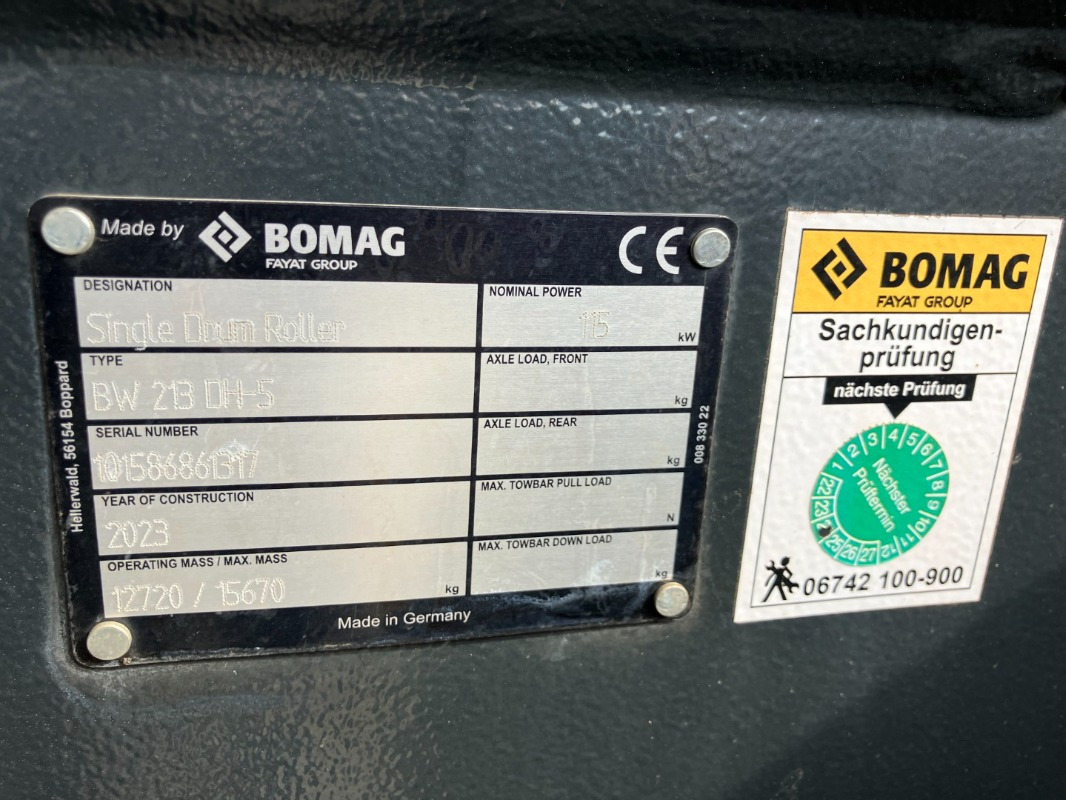 BOMAG DE BW 213 DH-5 Stage V/Tier 4f - Wals: afbeelding 2 BOMAG DE BW 213 DH-5 Stage V/Tier 4f - Wals: afbeelding 2