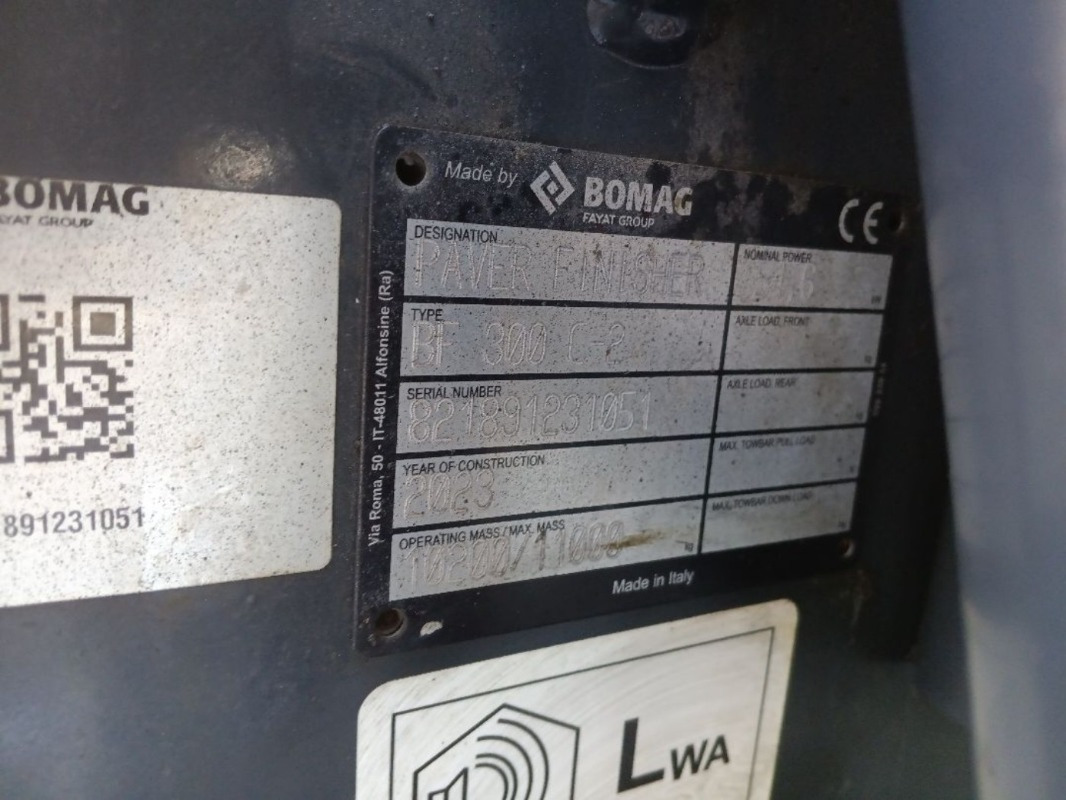 BOMAG IT BF 300 C-2 S340-2 TV Stage V/Tier 4f - Asfaltafwerkmachine: afbeelding 2 BOMAG IT BF 300 C-2 S340-2 TV Stage V/Tier 4f - Asfaltafwerkmachine: afbeelding 2