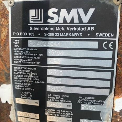 Containertruck SMW 4032 CA Reach Staker - Reach stacker: afbeelding 4 Containertruck SMW 4032 CA Reach Staker - Reach stacker: afbeelding 4