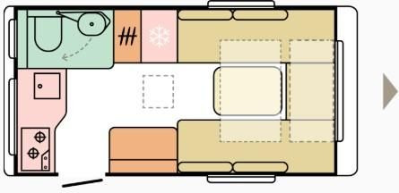 Adria Action 391 LH Sports*Fußboden-Temp*Schwenk-Tisch - Caravan: afbeelding 4 Adria Action 391 LH Sports*Fußboden-Temp*Schwenk-Tisch - Caravan: afbeelding 4