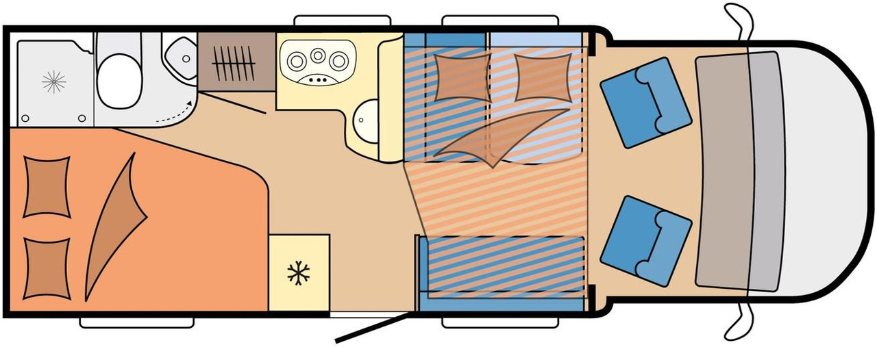 Hobby Optima T65 HFL ONTOUR *165PS*AHK*MARKISE*SOFORT* - Half integraal camper: afbeelding 4 Hobby Optima T65 HFL ONTOUR *165PS*AHK*MARKISE*SOFORT* - Half integraal camper: afbeelding 4