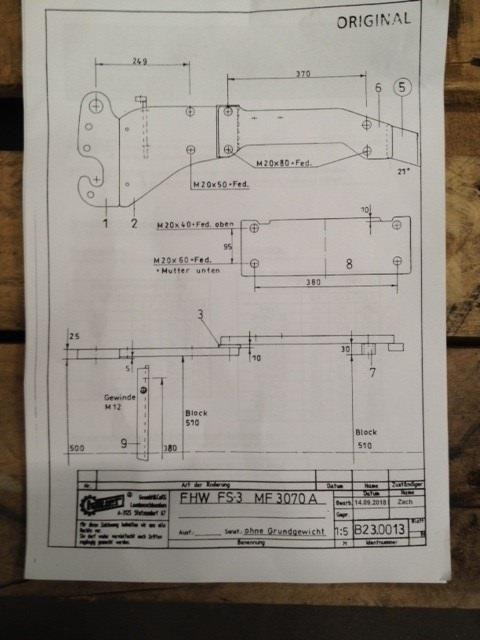 Hauer FS-3 Sidevanger MF 3070 2WD - Aanbouwdeel voor Landbouwmachine: afbeelding 4 Hauer FS-3 Sidevanger MF 3070 2WD - Aanbouwdeel voor Landbouwmachine: afbeelding 4