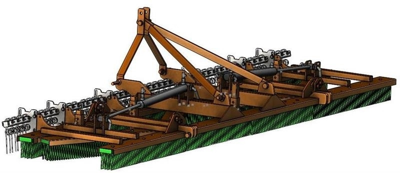 - - - Epoke Turf brush med rivefjedre - Veeg voor Landbouwmachine: afbeelding 2 - - - Epoke Turf brush med rivefjedre - Veeg voor Landbouwmachine: afbeelding 2