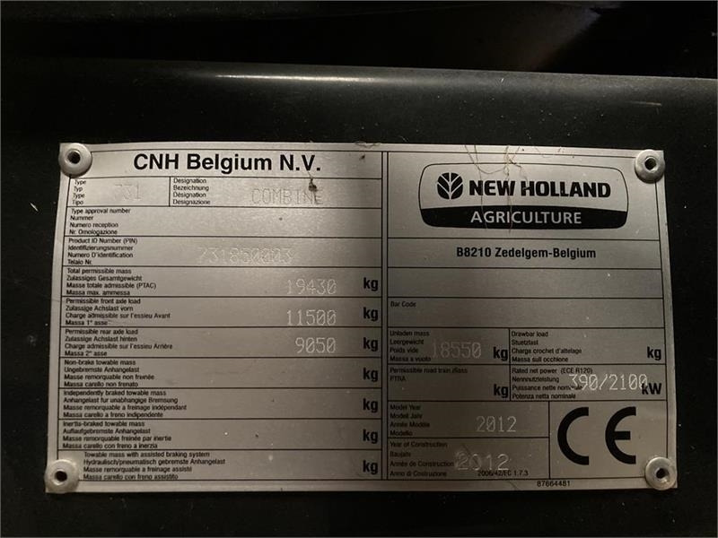 Maaidorser New Holland CR9090 35 fod VF bord og 4wd mm.: afbeelding 7