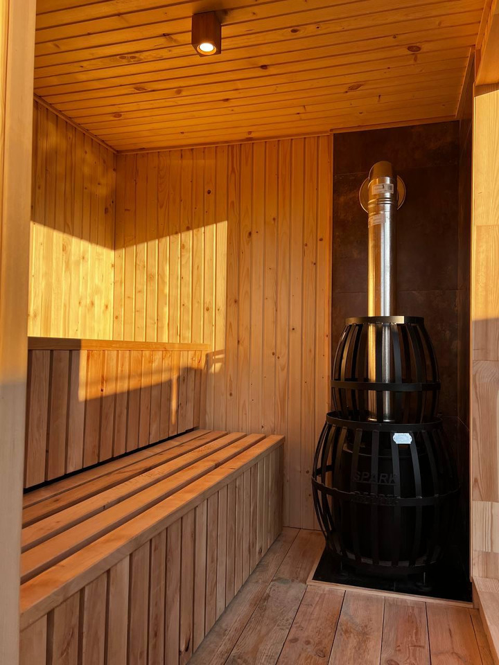 IDEX Sauna 200x220x200 cm – Compact Outdoor or Indoor Sauna Cabin Mobile Sauna - Wooncontainer: afbeelding 3 IDEX Sauna 200x220x200 cm – Compact Outdoor or Indoor Sauna Cabin Mobile Sauna - Wooncontainer: afbeelding 3