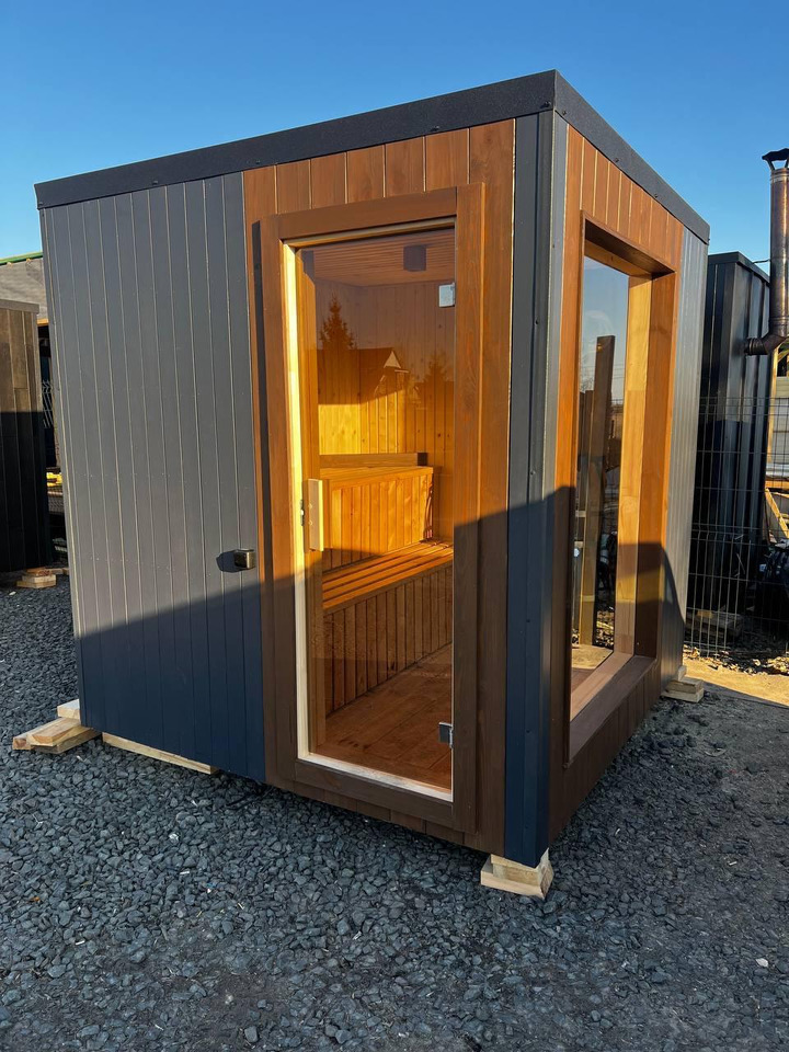 IDEX Sauna 200x220x200 cm – Compact Outdoor or Indoor Sauna Cabin Mobile Sauna - Wissellaadbak/ Container: afbeelding 1 IDEX Sauna 200x220x200 cm – Compact Outdoor or Indoor Sauna Cabin Mobile Sauna - Wissellaadbak/ Container: afbeelding 1