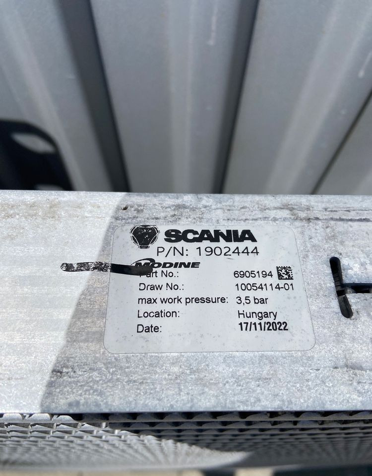 Intercooler Scania G euro 6 chłodnica powietrza 1902444 - Intercooler voor Vrachtwagen: afbeelding 3 Intercooler Scania G euro 6 chłodnica powietrza 1902444 - Intercooler voor Vrachtwagen: afbeelding 3