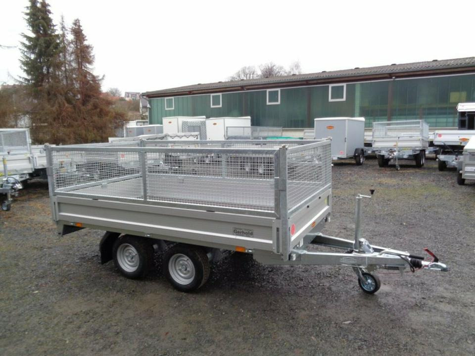 Böckmann PKW-Anhänger,2,0 to.Hochlader, Gitteraufsatz, 100 km/h - Open/ Plateau aanhangwagen: afbeelding 1 Böckmann PKW-Anhänger,2,0 to.Hochlader, Gitteraufsatz, 100 km/h - Open/ Plateau aanhangwagen: afbeelding 1