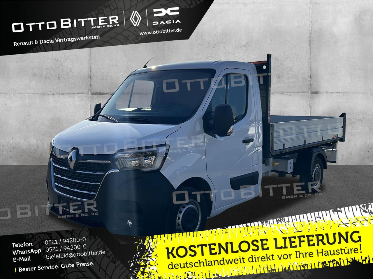Renault Master FWD dCi165 3,5t L2 Dreiseitenkipper - Kipper bestelwagen: afbeelding 1 Renault Master FWD dCi165 3,5t L2 Dreiseitenkipper - Kipper bestelwagen: afbeelding 1