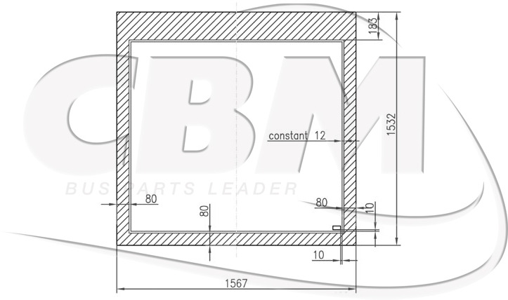 CBM OEM SIDE BAY WINDOW - WABCO (9617230120) - Raam en onderdelen voor Bus: afbeelding 1 CBM OEM SIDE BAY WINDOW - WABCO (9617230120) - Raam en onderdelen voor Bus: afbeelding 1