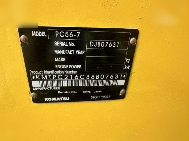 Minigraafmachine KOMATSU PC56-7: afbeelding 8 Minigraafmachine KOMATSU PC56-7: afbeelding 8