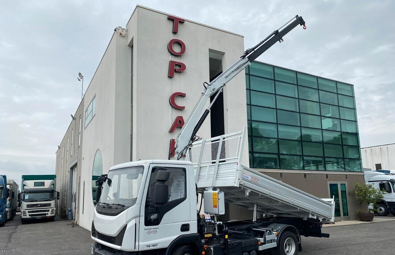 IVECO EUROCARGO 75E16 2019 RIBALTABILE E GRU - Kipper vrachtwagen, Kraanwagen: afbeelding 2 IVECO EUROCARGO 75E16 2019 RIBALTABILE E GRU - Kipper vrachtwagen, Kraanwagen: afbeelding 2
