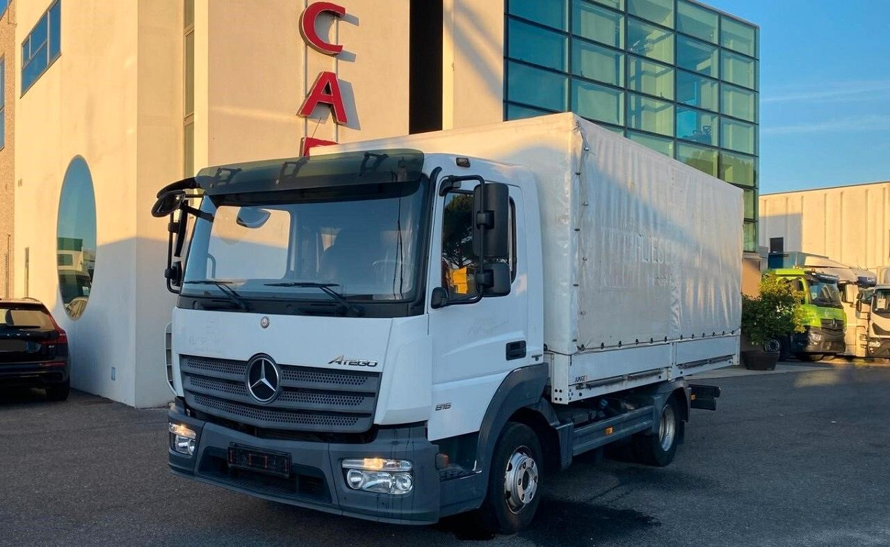 MERCEDES 816 ATEGO EURO 6 2015 CASSONE CENTINATO - Schuifzeilen vrachtwagen: afbeelding 1 MERCEDES 816 ATEGO EURO 6 2015 CASSONE CENTINATO - Schuifzeilen vrachtwagen: afbeelding 1