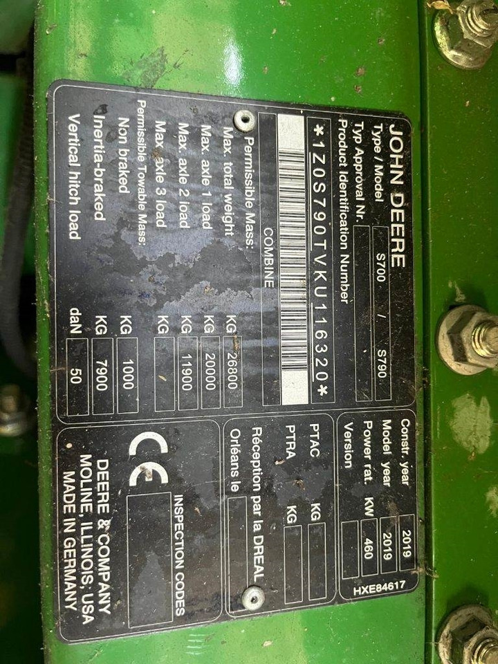 John Deere S790 i - Maaidorser: afbeelding 4 John Deere S790 i - Maaidorser: afbeelding 4