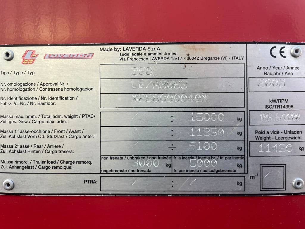 Laverda 25.50 - Maaidorser: afbeelding 3 Laverda 25.50 - Maaidorser: afbeelding 3